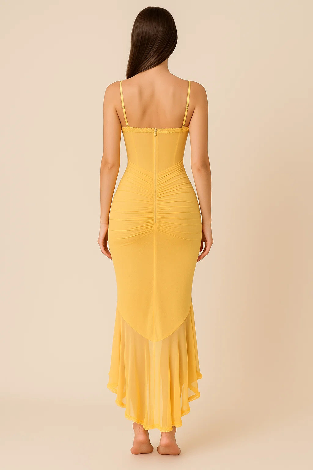 OPHELIA | Ruffle Detail Maxi Dress