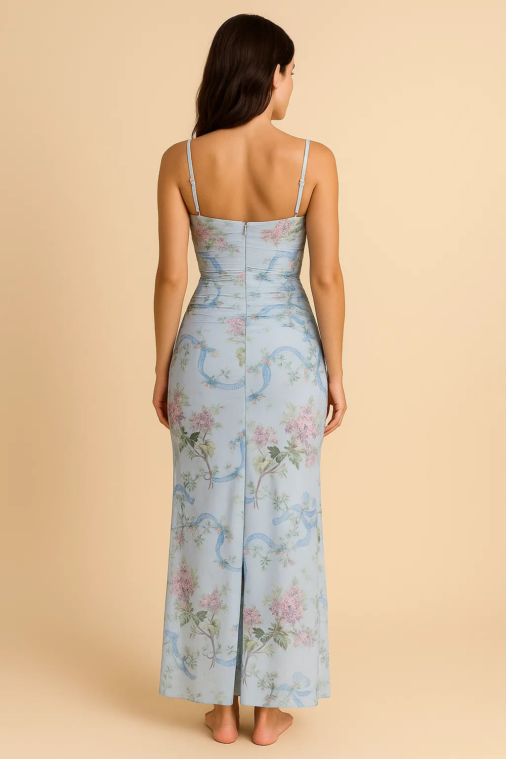 FREYA | Blue Floral Print Maxi Dress