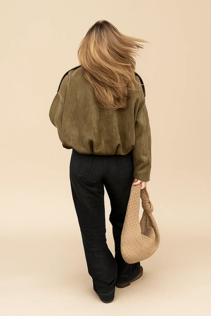 TAHLIA | Elegant Suede Loose Jacket
