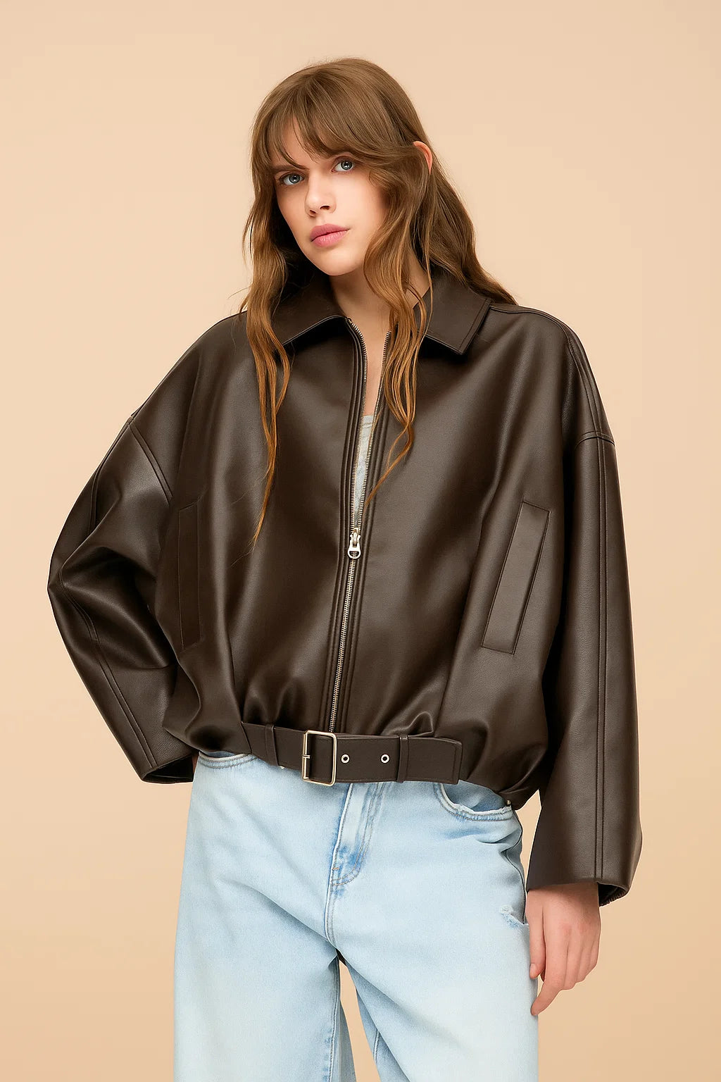 最終割！RRL Indigo Leather Bomber Jacket 最終割！RRL Indigo Leather Bomber Jacket RRL Brown Indigo