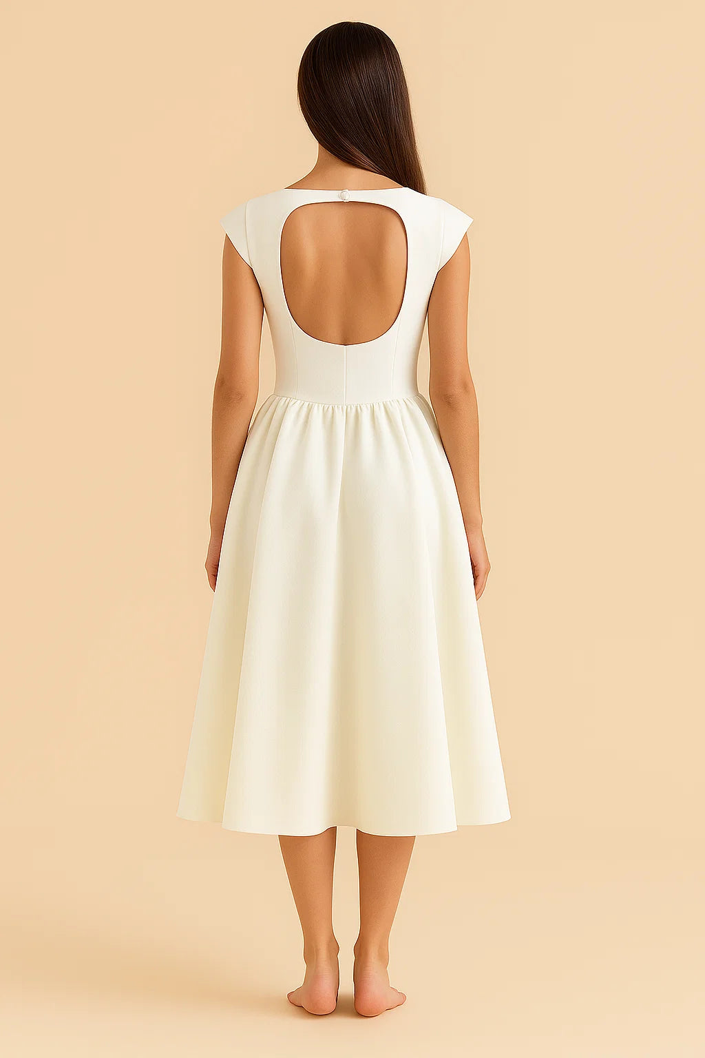 VIOLET | Satin Midi Dress