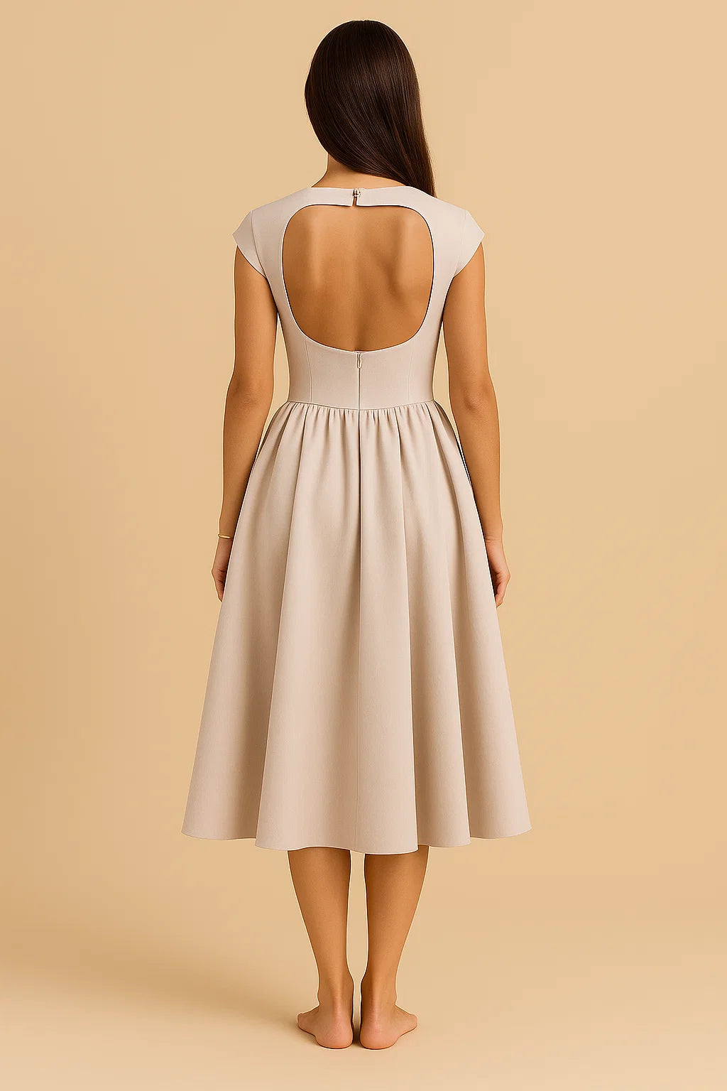 VIOLET | Satin Midi Dress