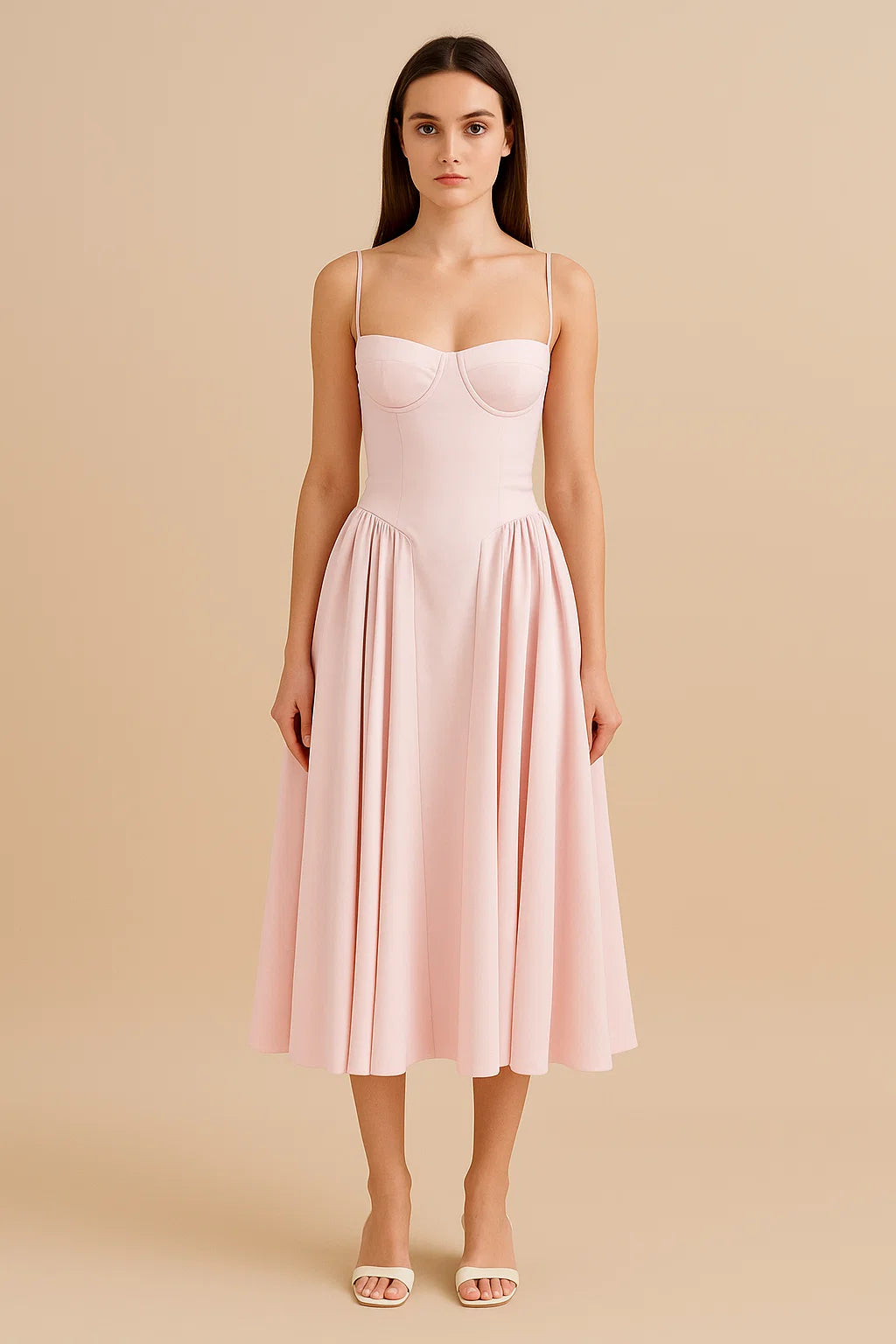 SERENA | Corset Midi Dress