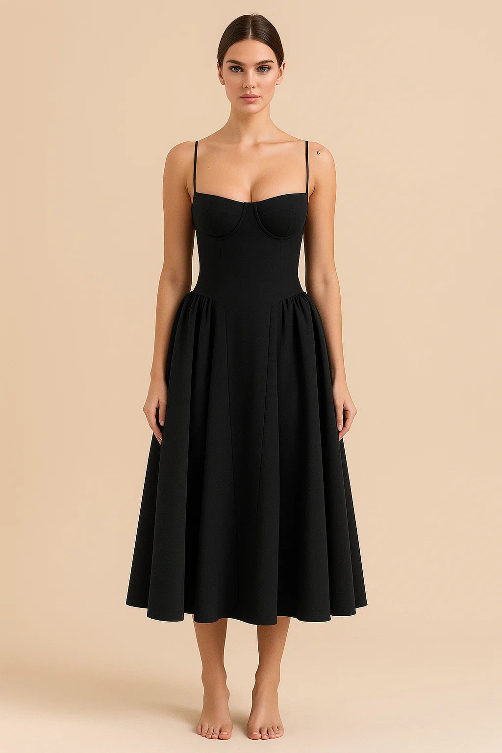 SERENA | Corset Midi Dress