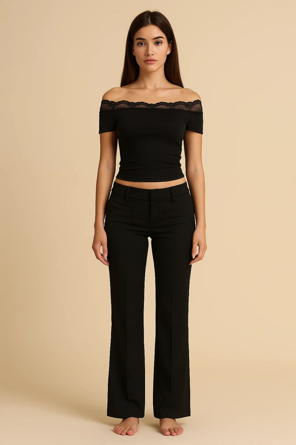 LIORA | Lace Off-Shoulder Top
