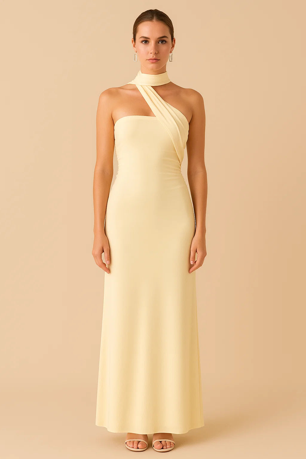 LYRIC | Scarf Neck Maxi Dress