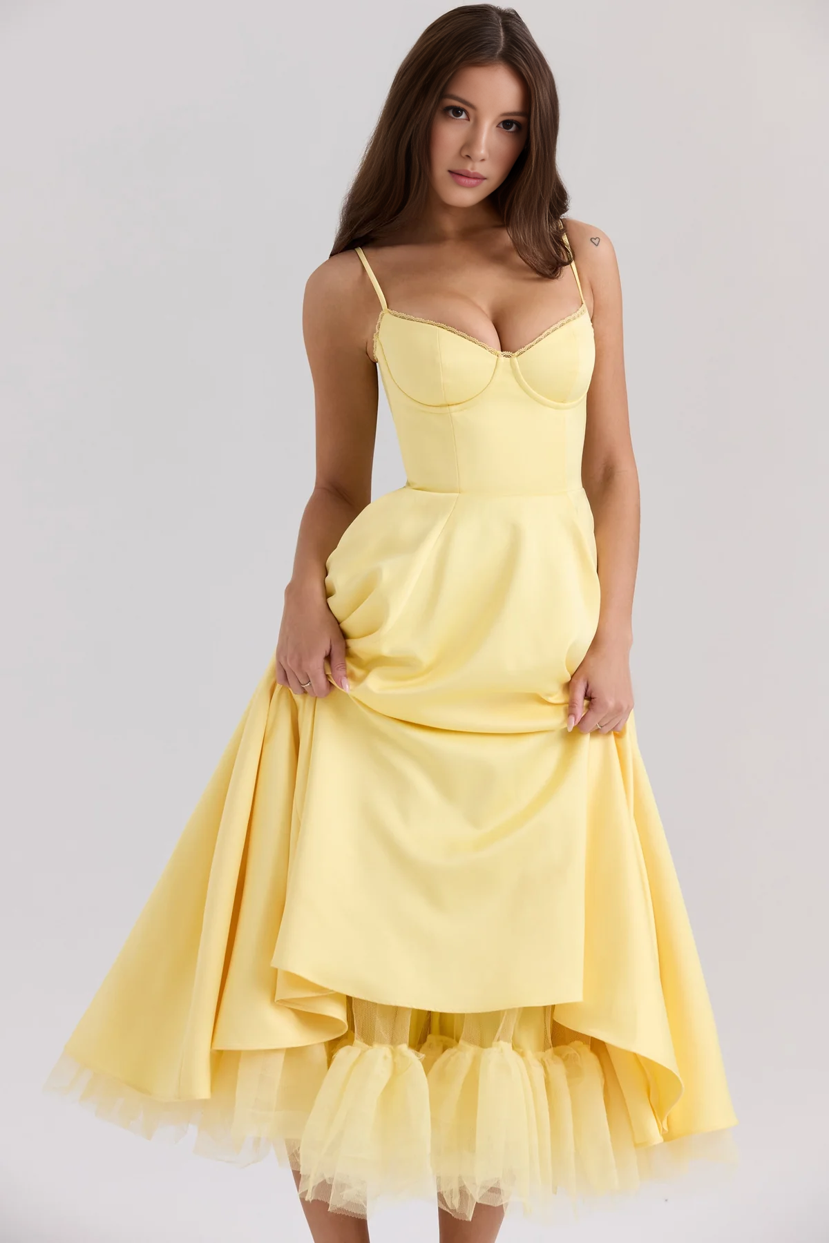 AVERY | Tulle Midi Dress