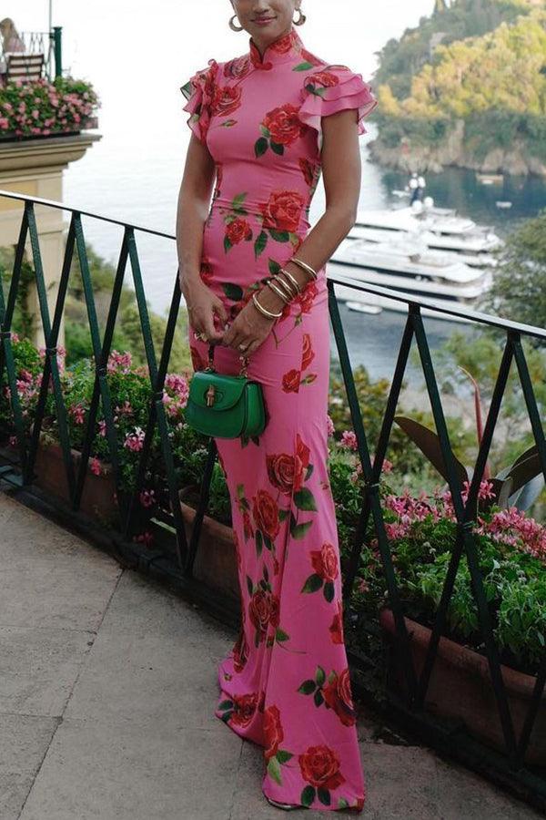 LYDIA | Floral Print Maxi Dress