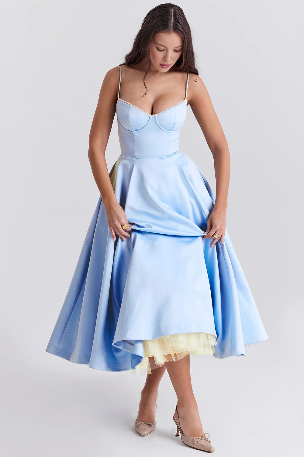 AVERY | Tulle Midi Dress