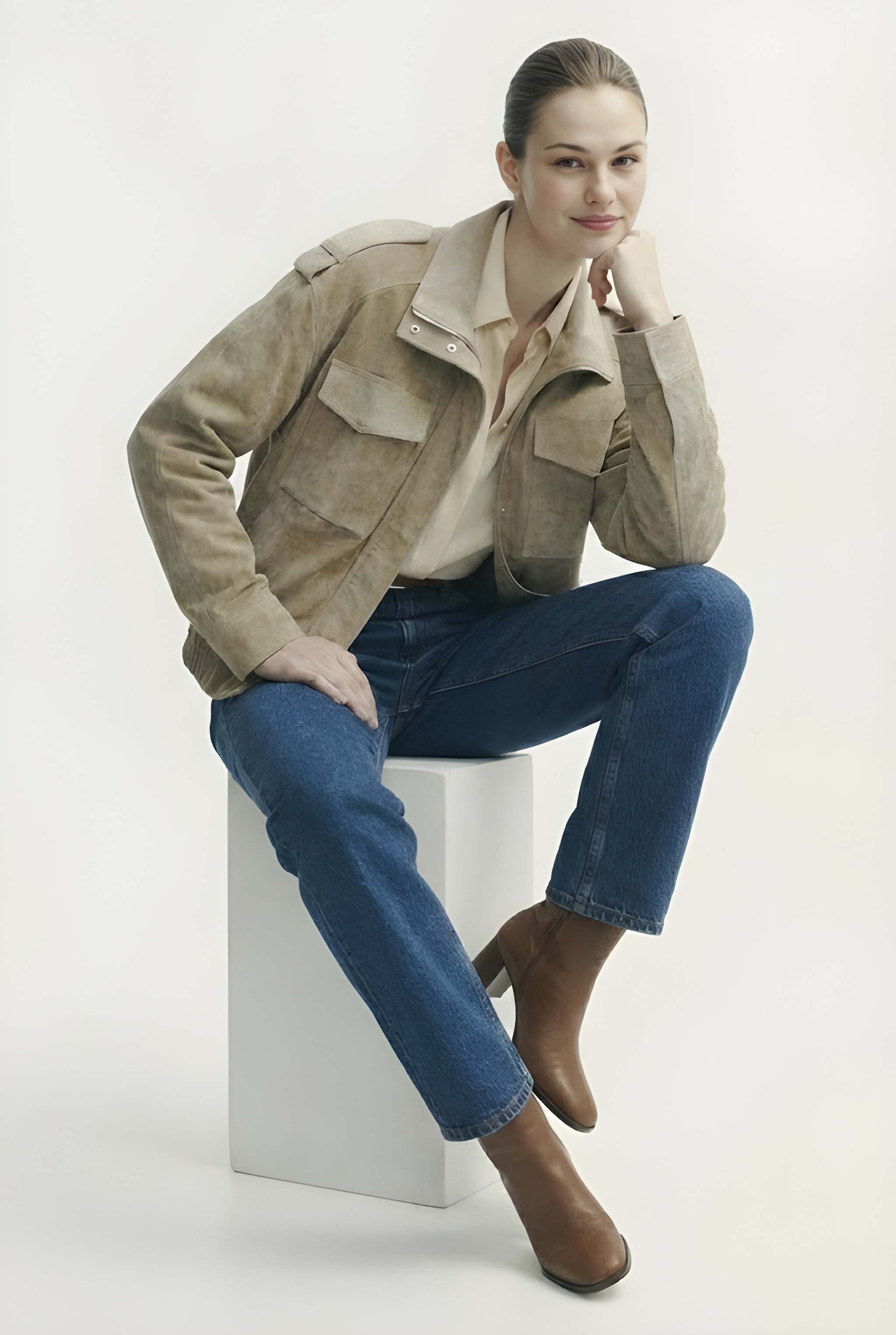 TANYA | Oversized Suede Cargo Jacket