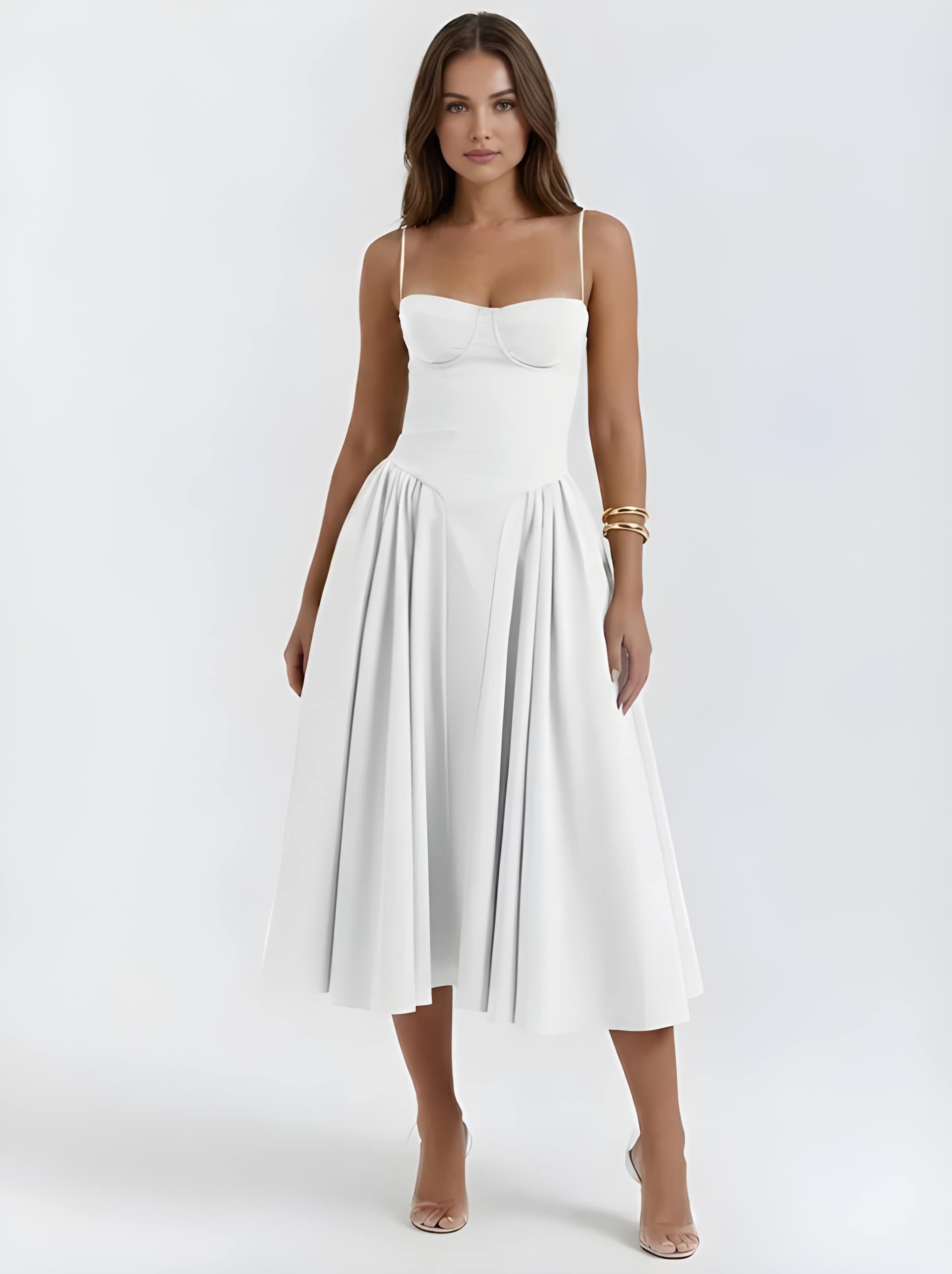 SERENA | Corset Midi Dress