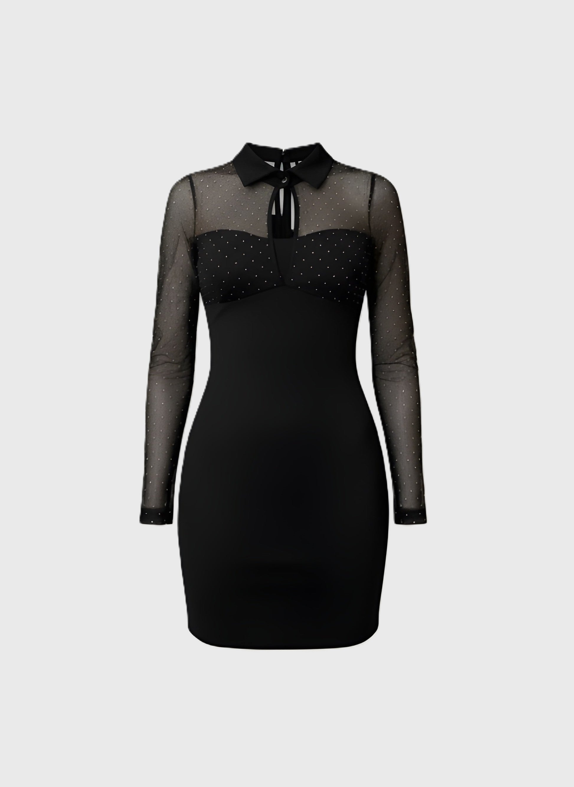 ELLA-ROSE | Long Sleeve Glitter Mini Dress