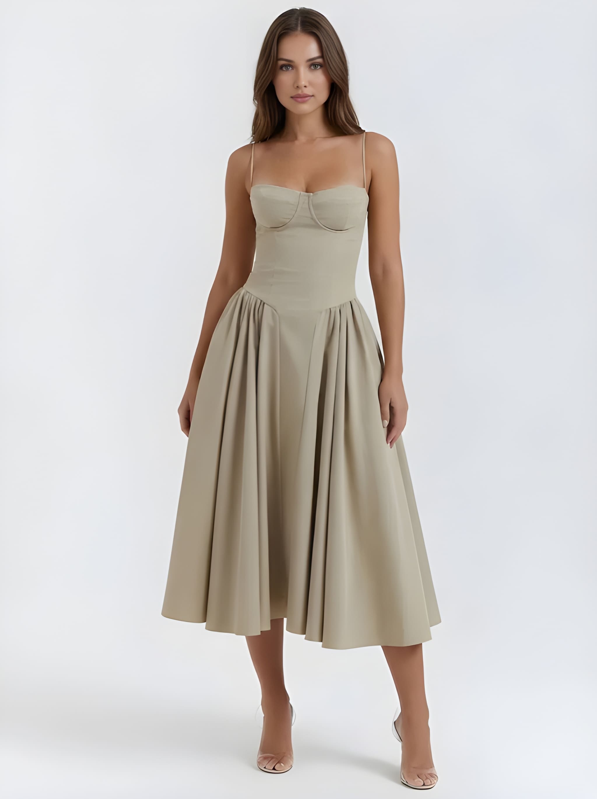 SERENA | Corset Midi Dress