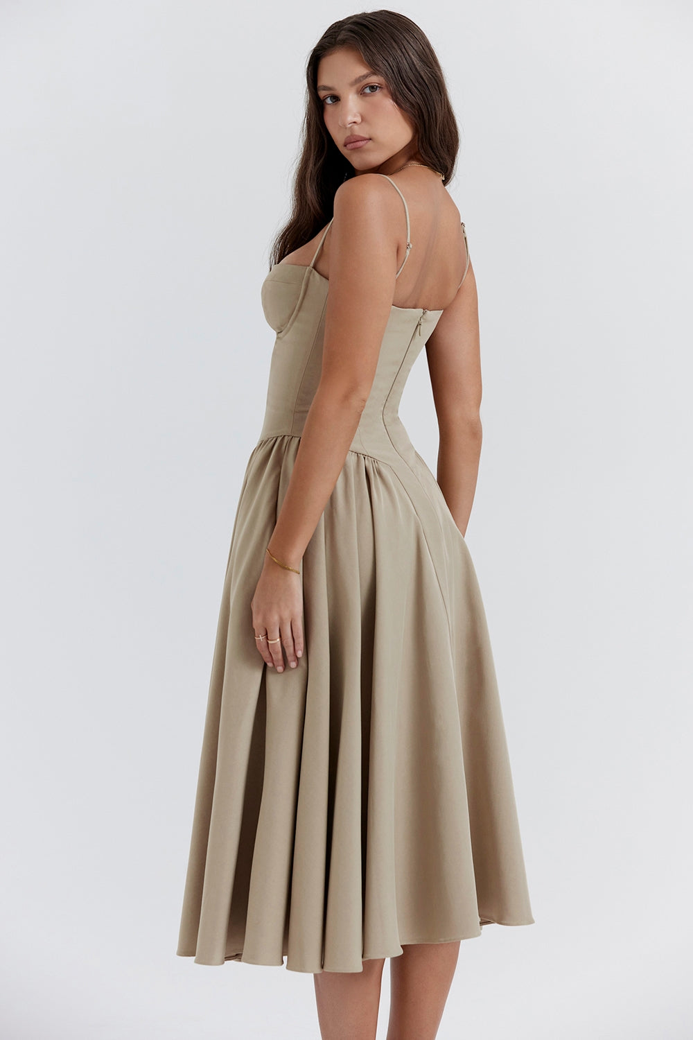 SERENA | Corset Midi Dress