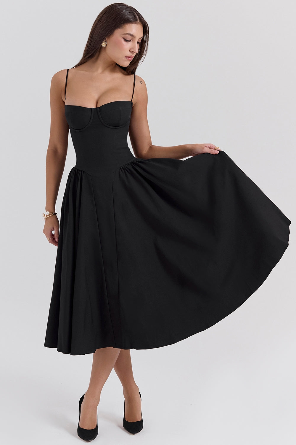 SERENA | Corset Midi Dress