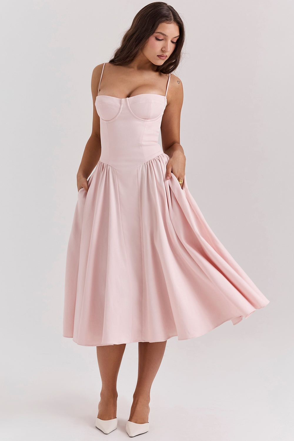SERENA | Corset Midi Dress