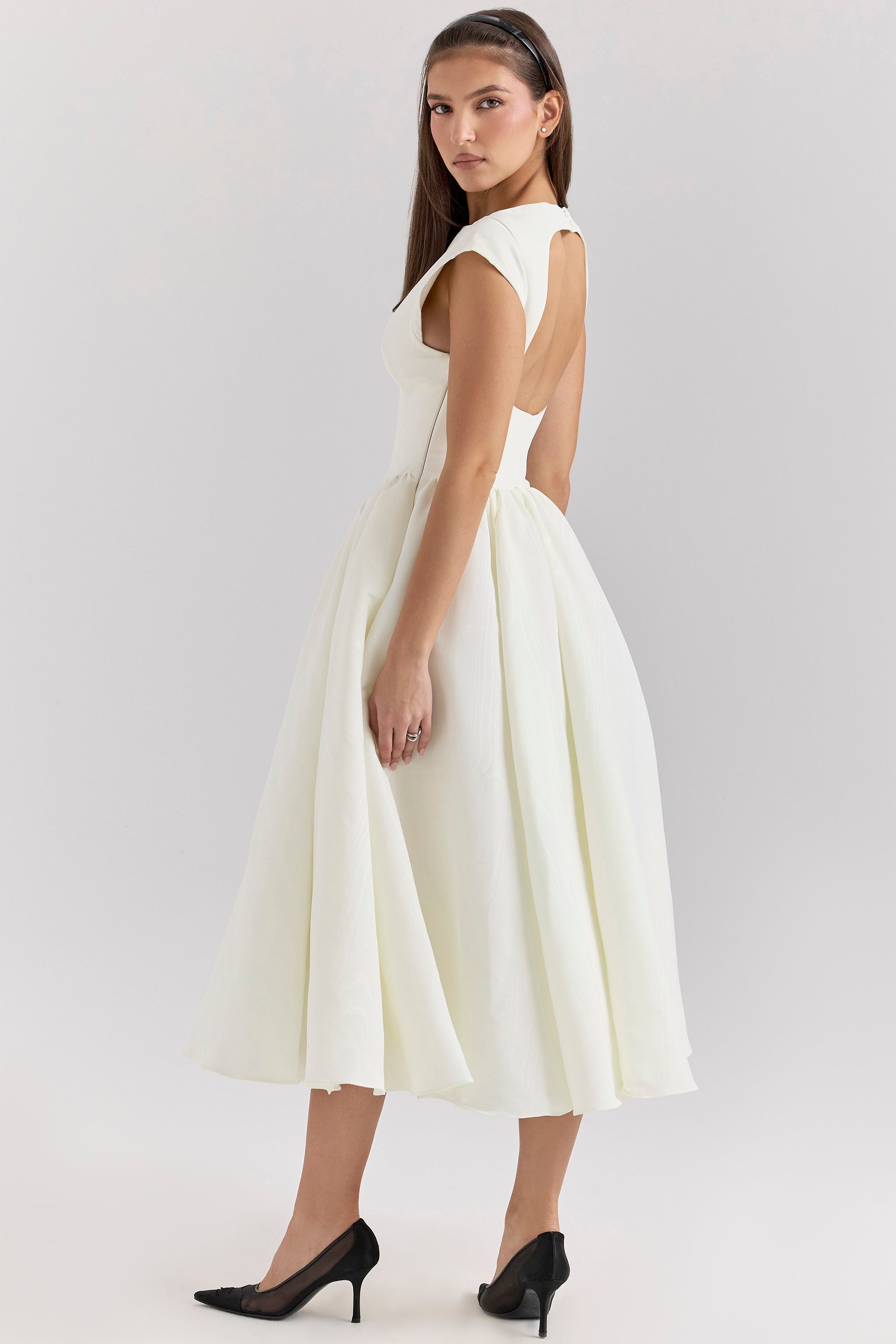 VIOLET | Satin Midi Dress