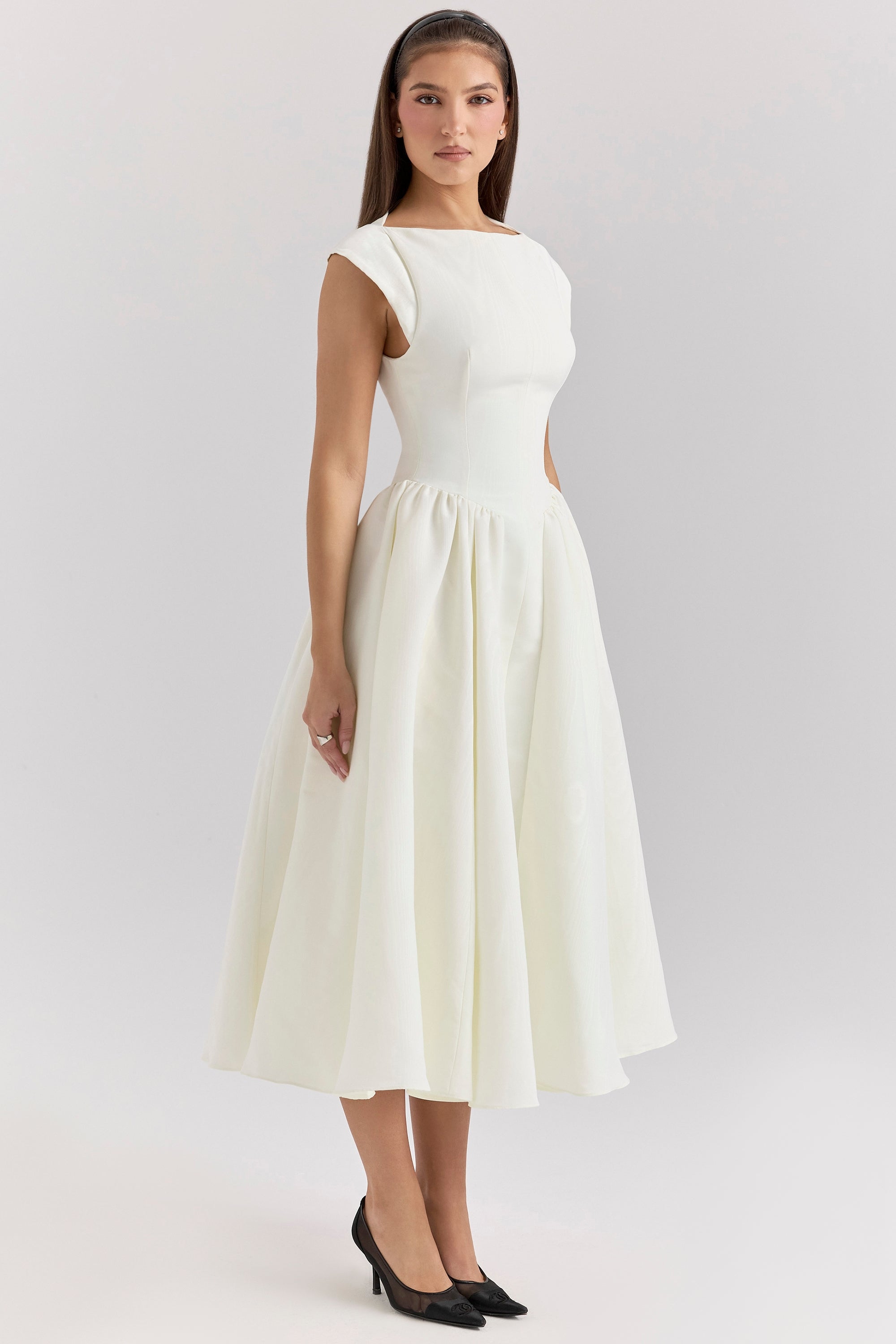 VIOLET | Satin Midi Dress