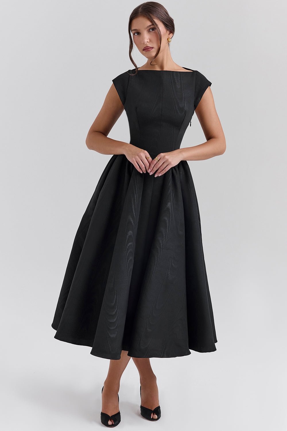 VIOLET | Satin Midi Dress