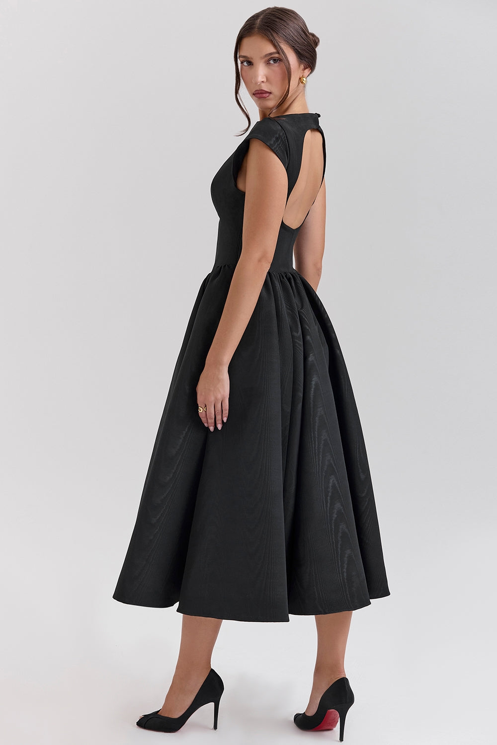 VIOLET | Satin Midi Dress