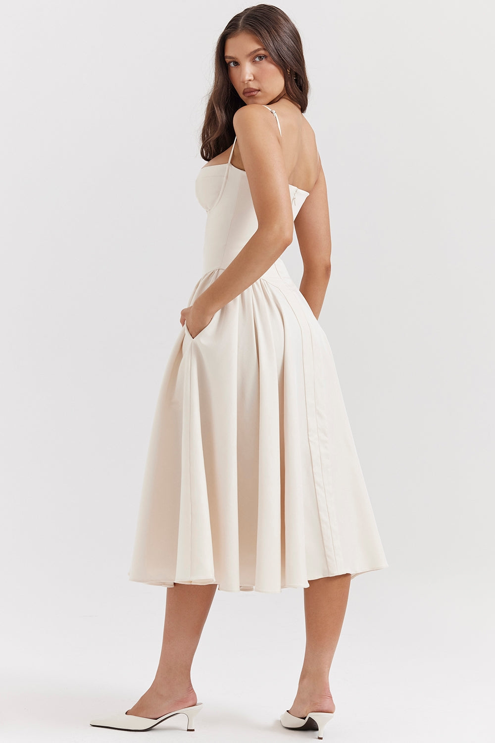 SERENA | Corset Midi Dress