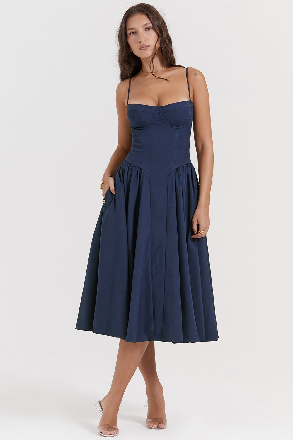 SERENA | Corset Midi Dress