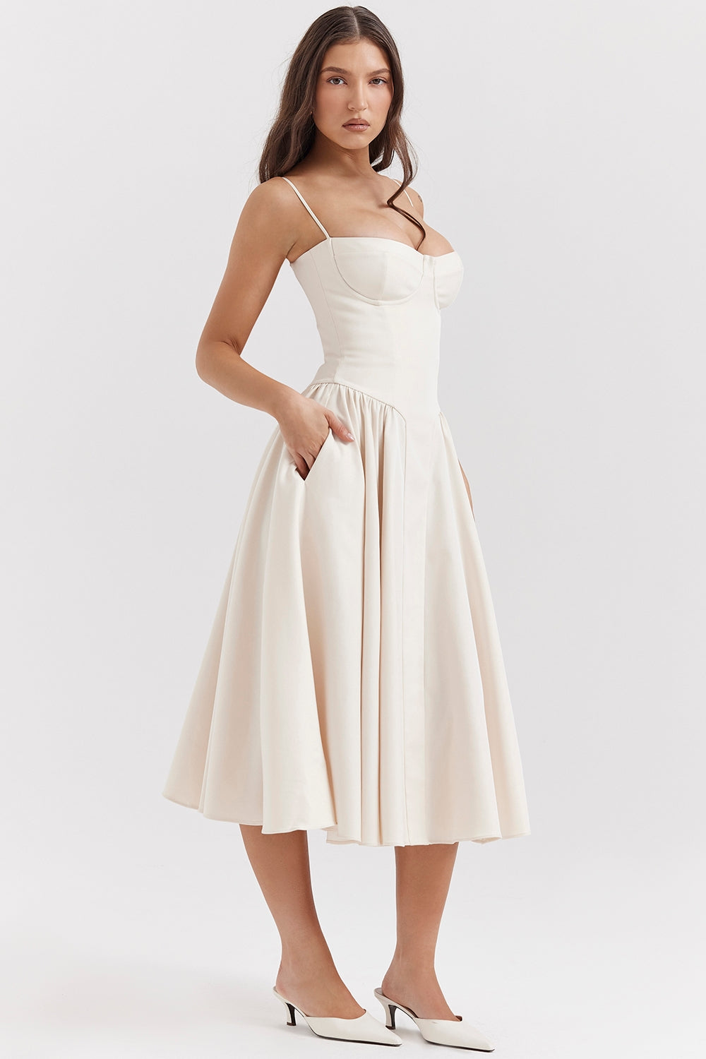 SERENA | Corset Midi Dress