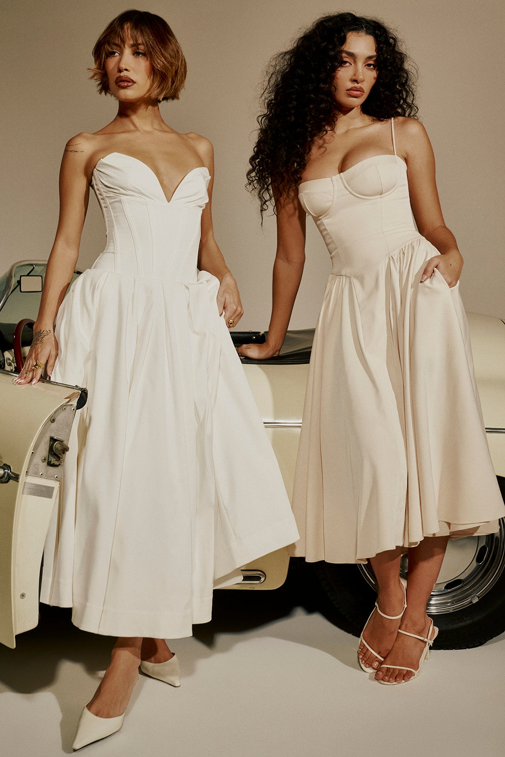 SERENA | Corset Midi Dress