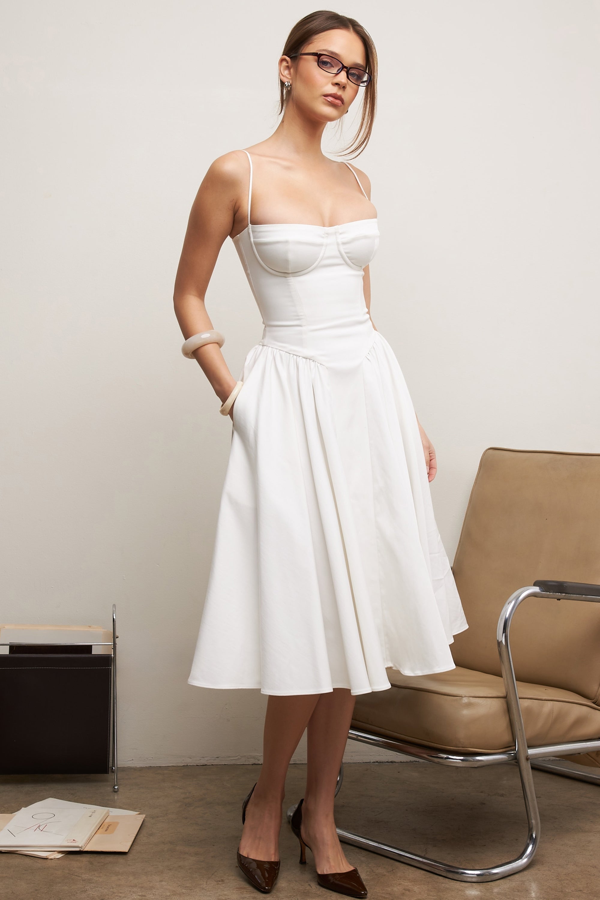 SERENA | Corset Midi Dress