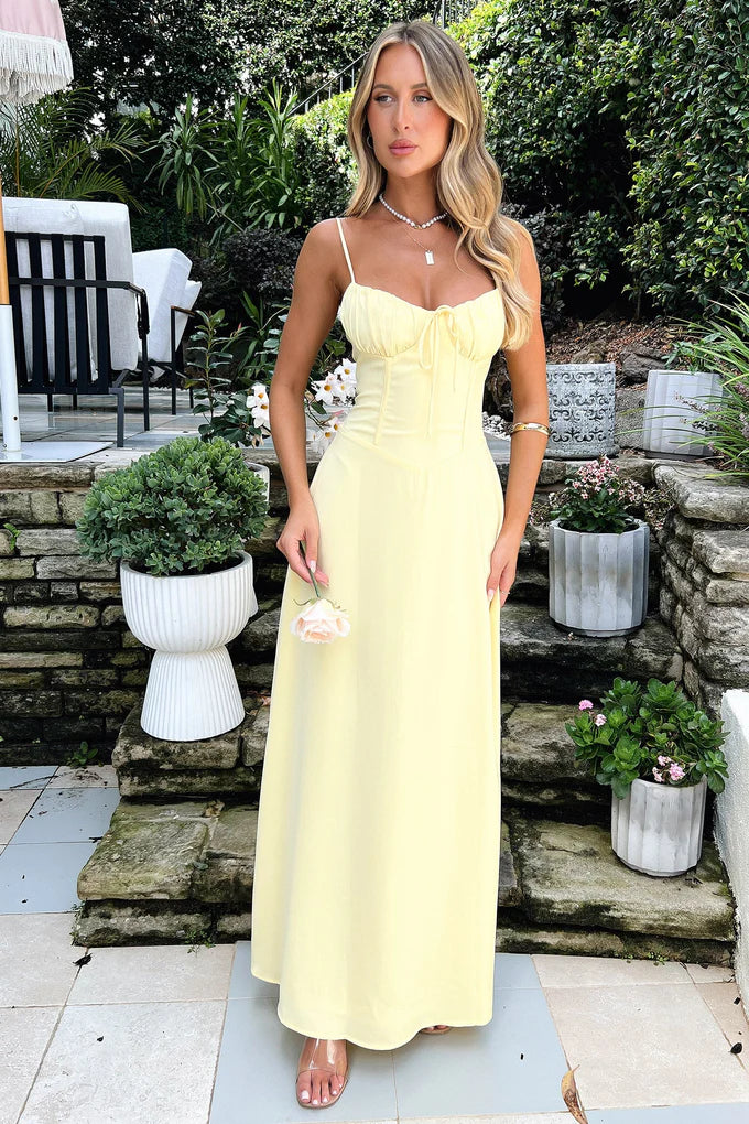 ELIZABETH | Corseted Maxi Dress