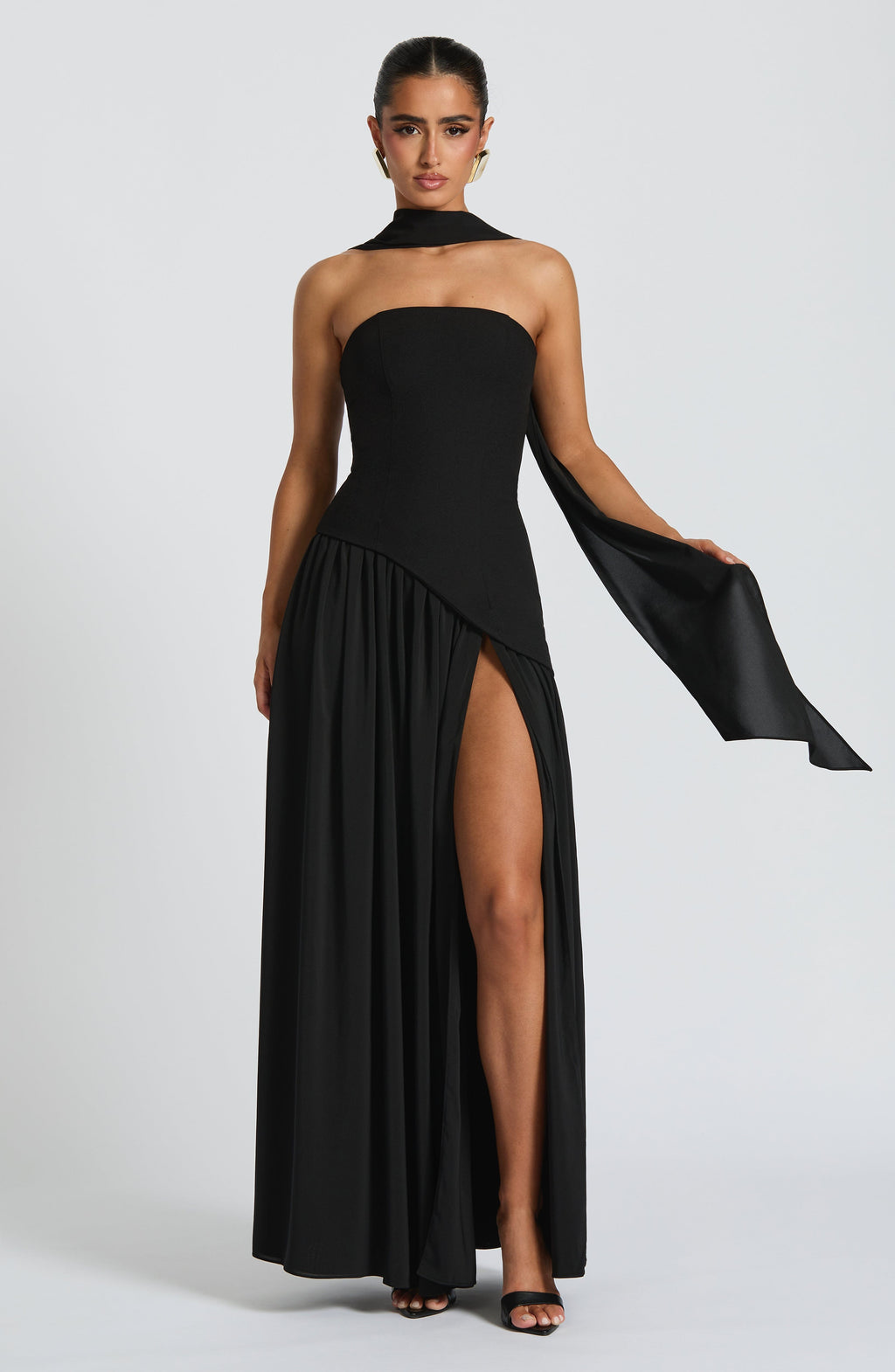 JIRAH | Scarf Maxi Dress