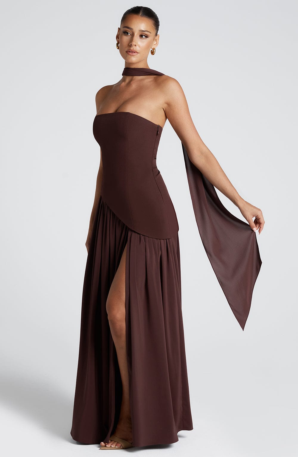 JIRAH | Scarf Maxi Dress