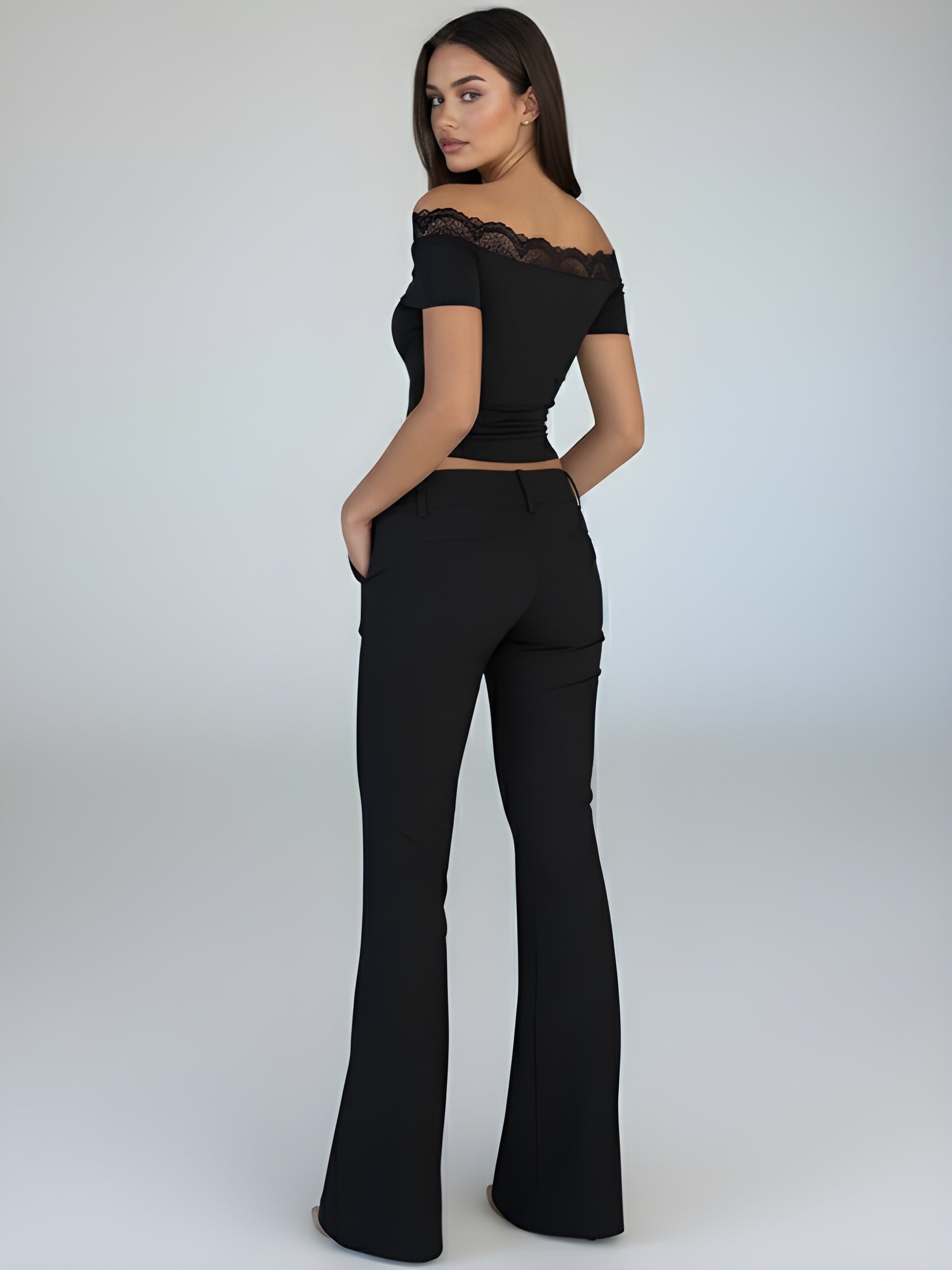 LIORA | Lace Off-Shoulder Top