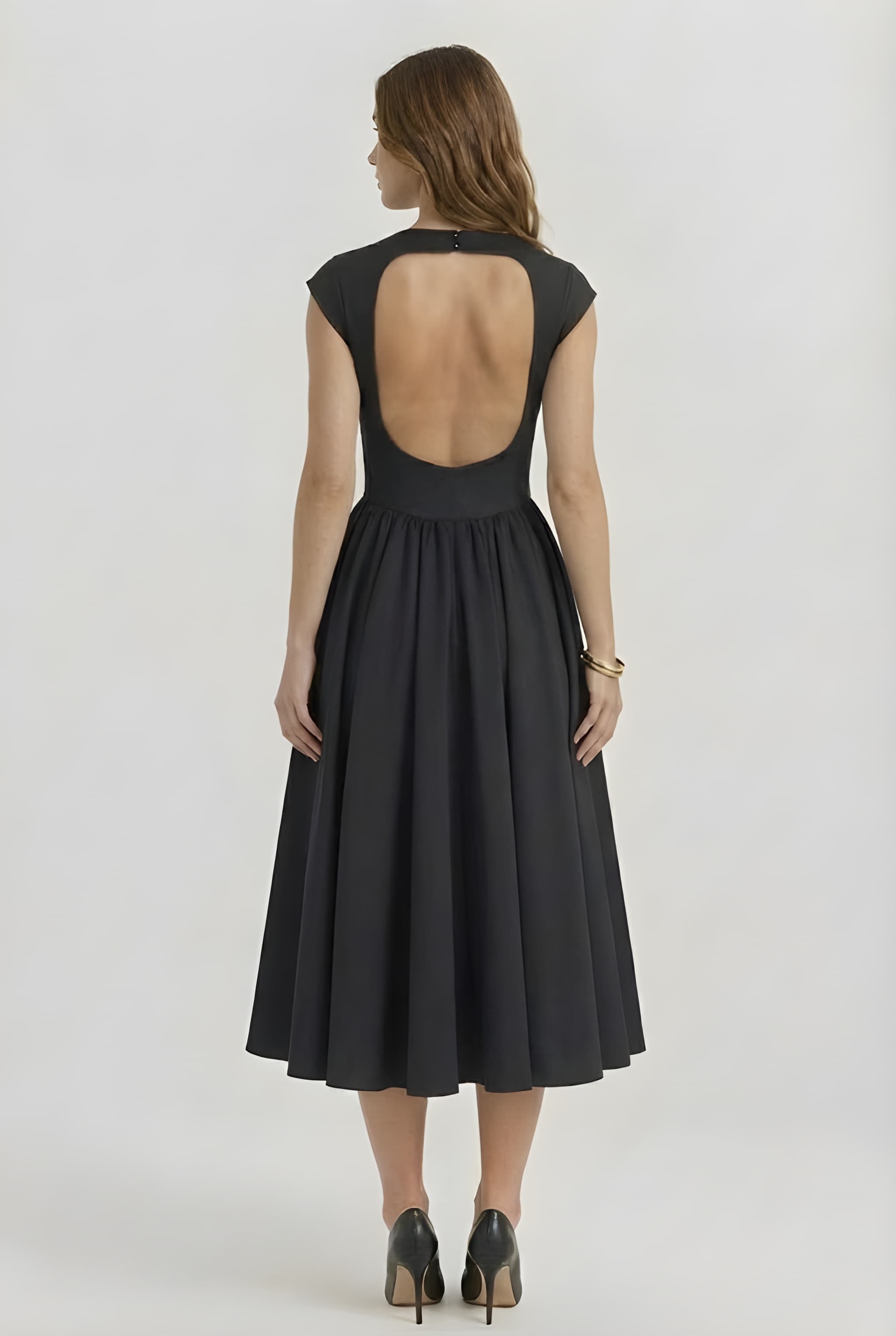 VIOLET | Satin Midi Dress