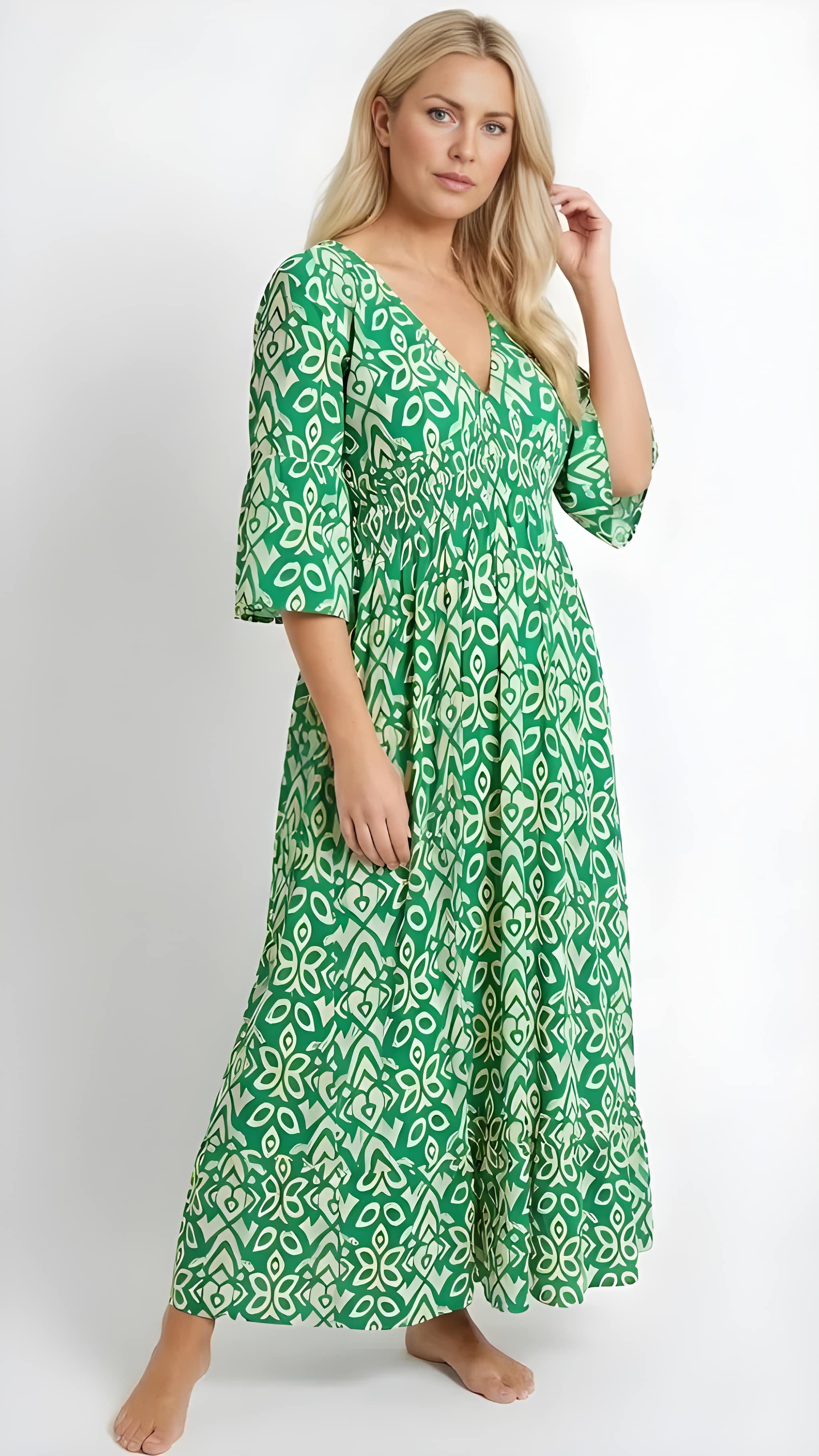 OLIVIA | Boho Floral Maxi Dress