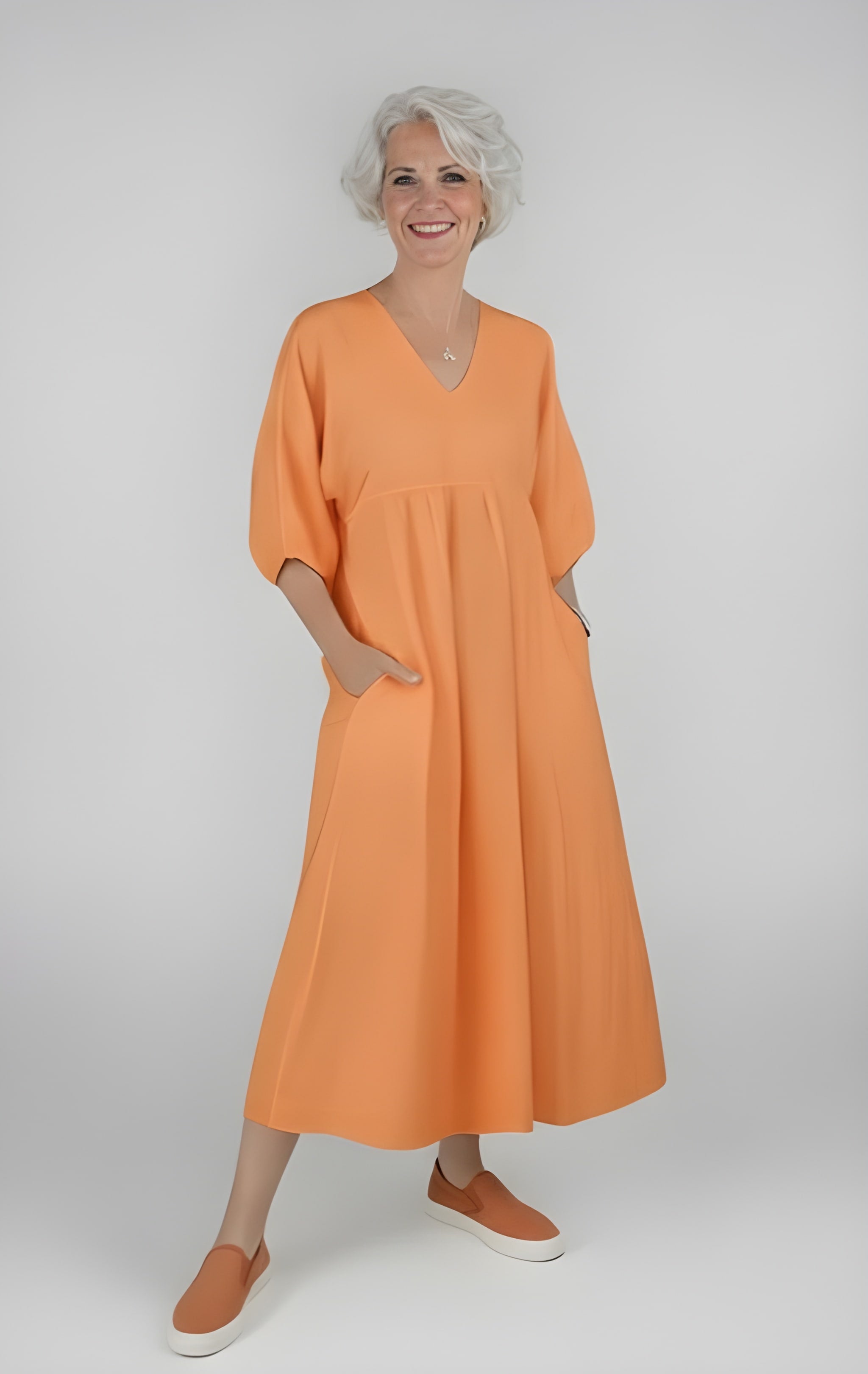 ELORA | Classic Comfort Midi Dress