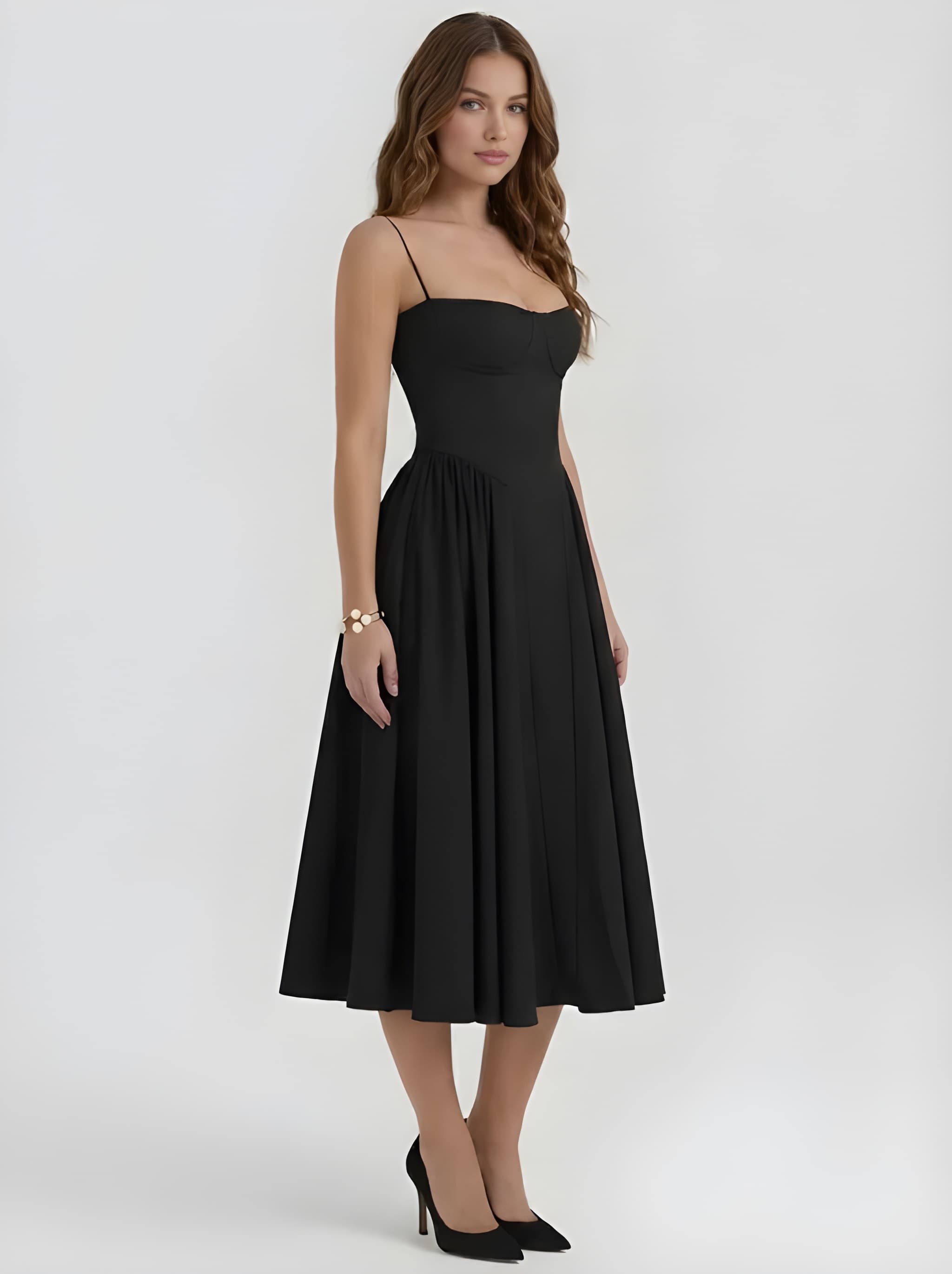 SERENA | Corset Midi Dress