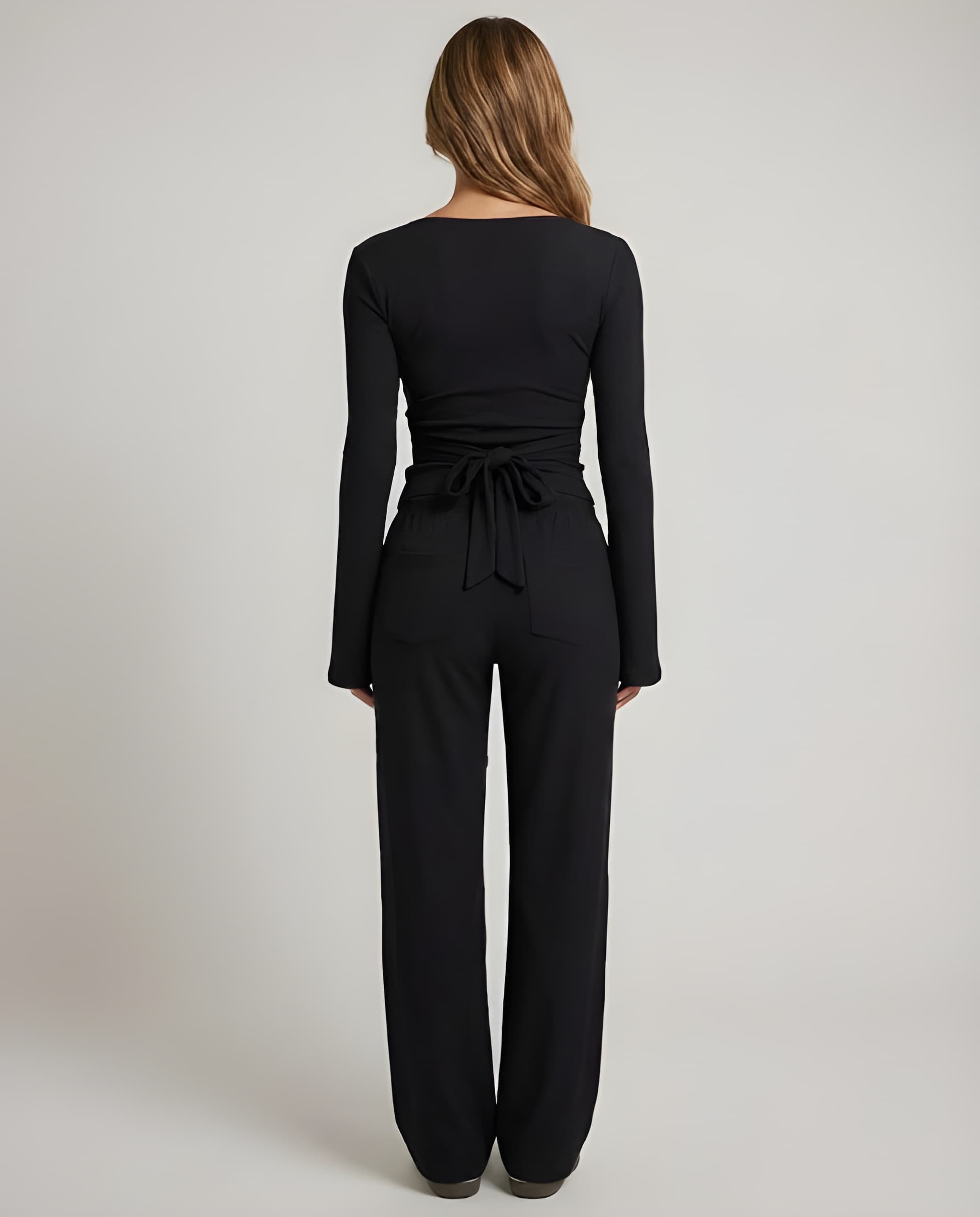 SOLENE | Soft Knit Wrap Top