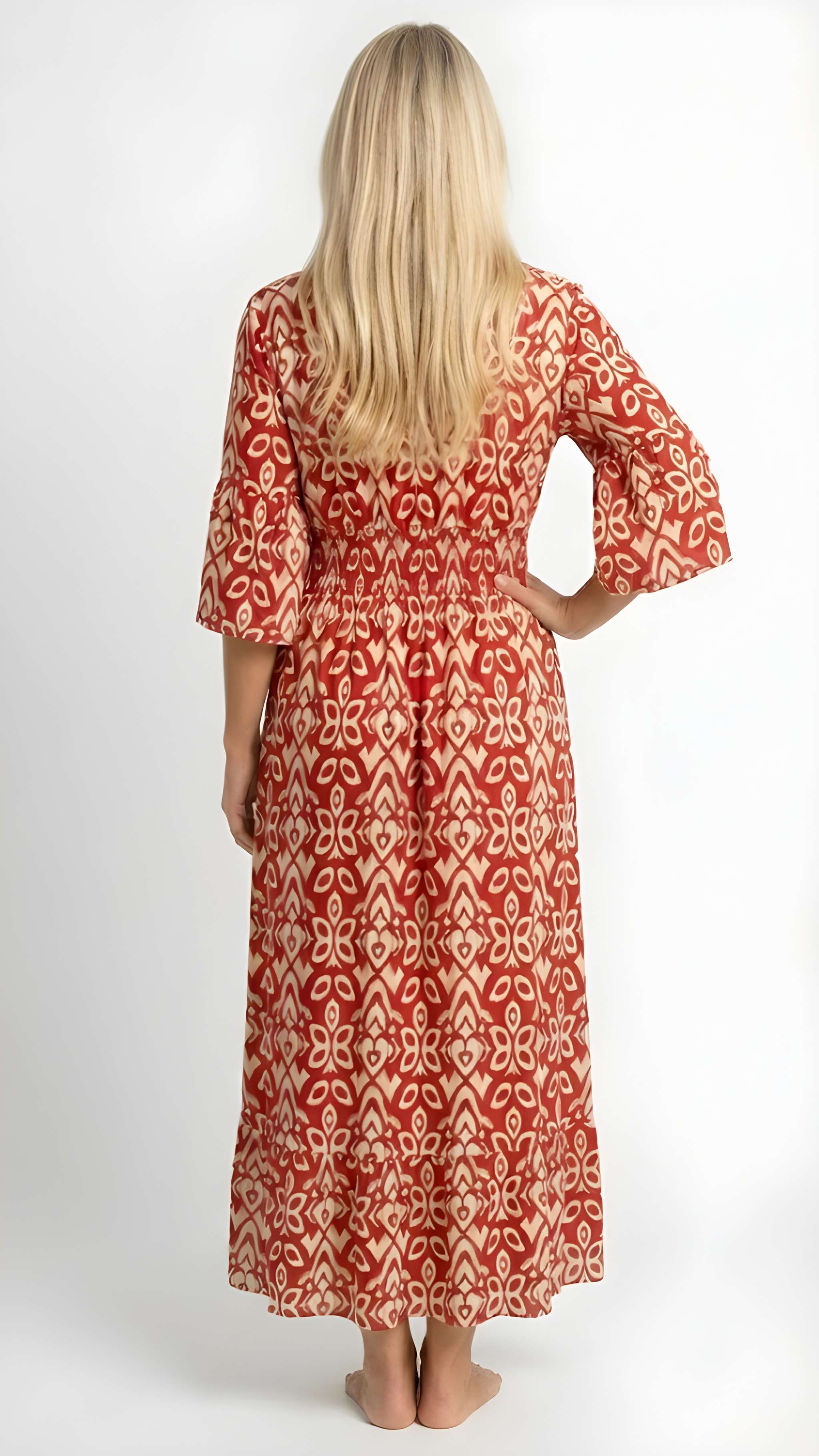 OLIVIA | Boho Floral Maxi Dress