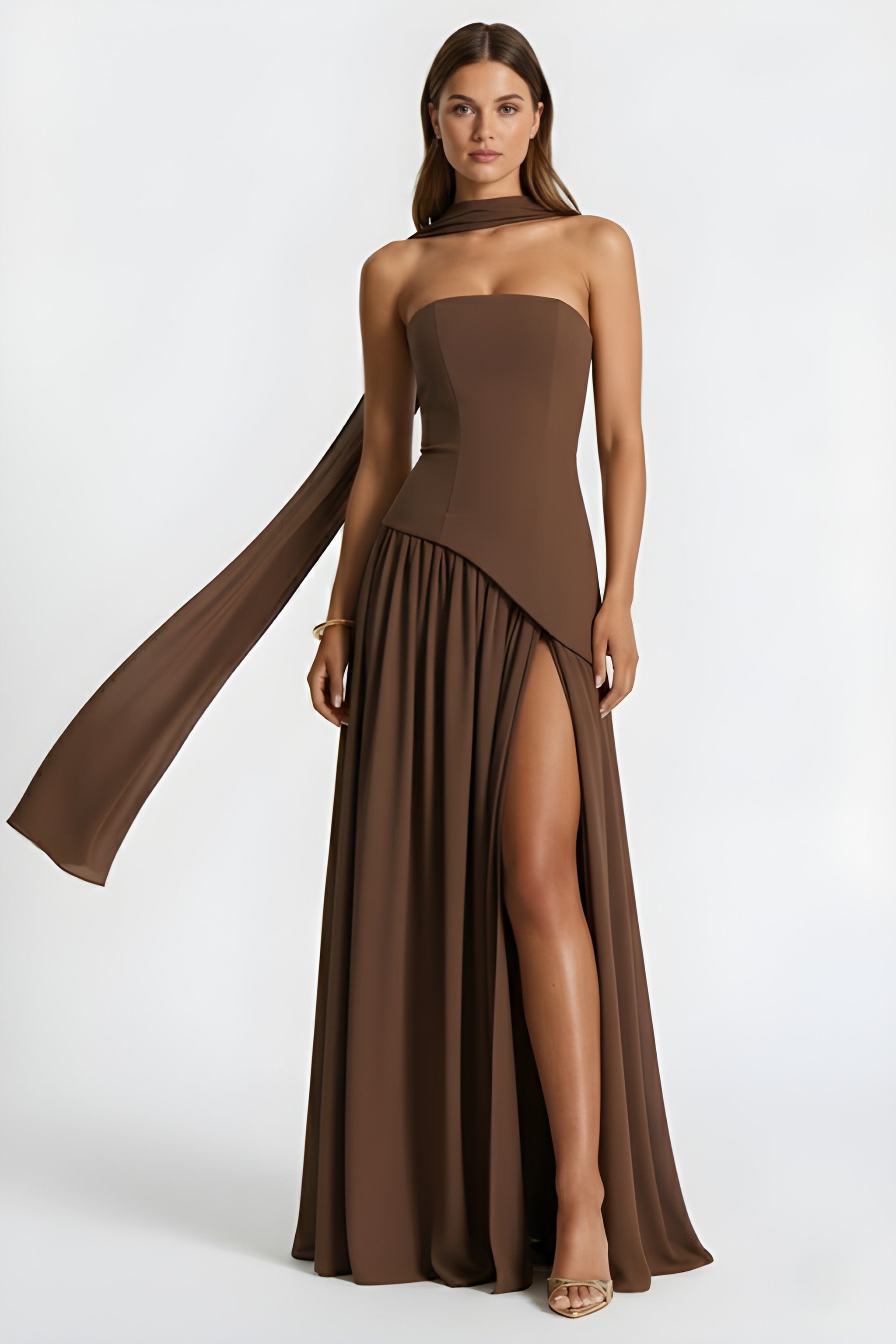 JIRAH | Scarf Maxi Dress