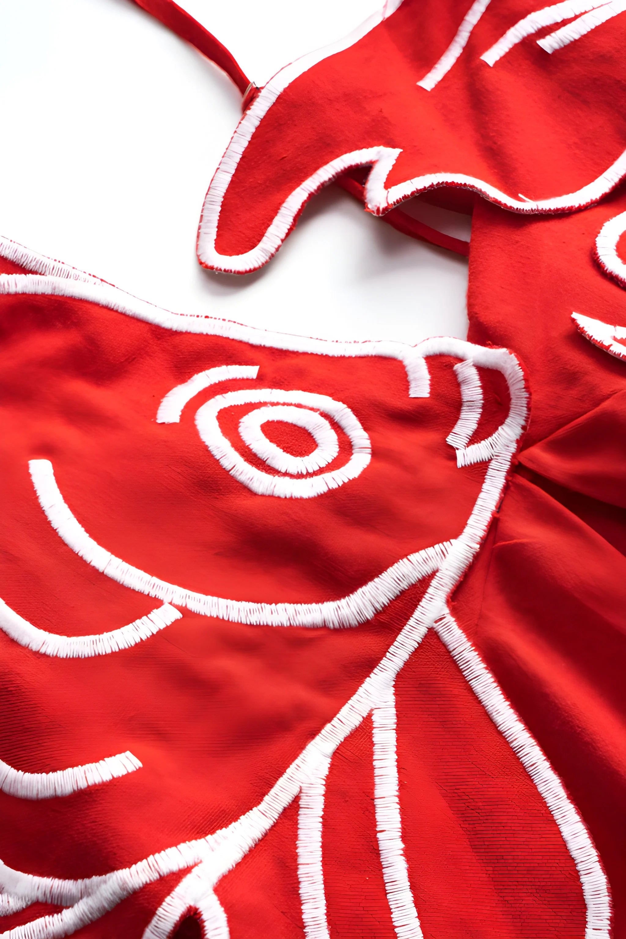 LILY | Pleated Fish Embroidery Maxi Dress