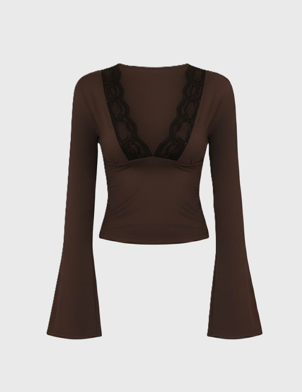 LYRA | Lace V-Neck Knit Top