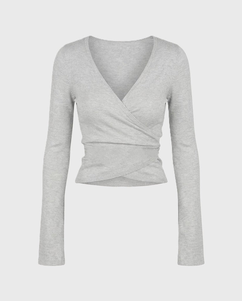SOLENE | Soft Knit Wrap Top