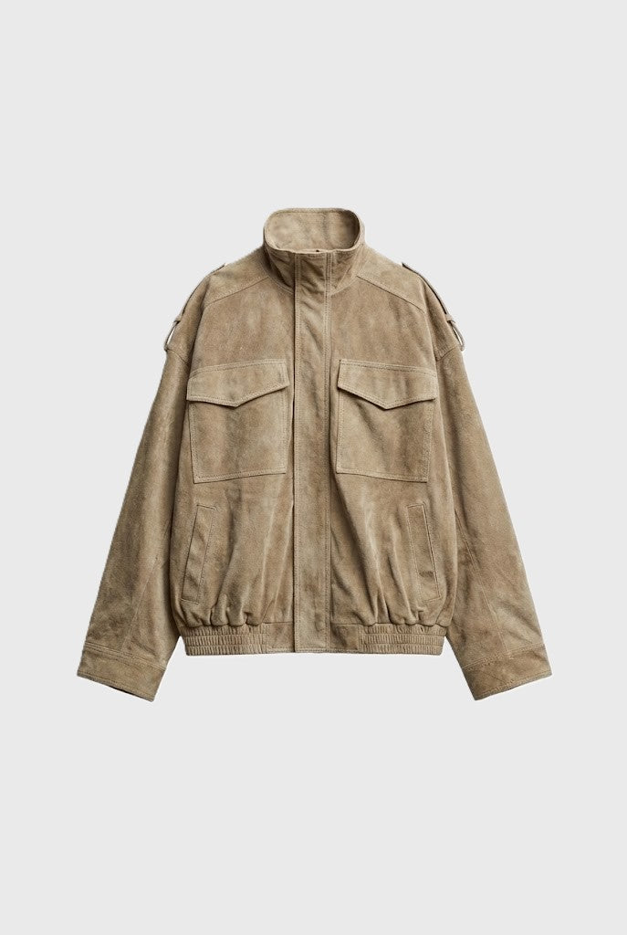 TANYA | Oversized Suede Cargo Jacket