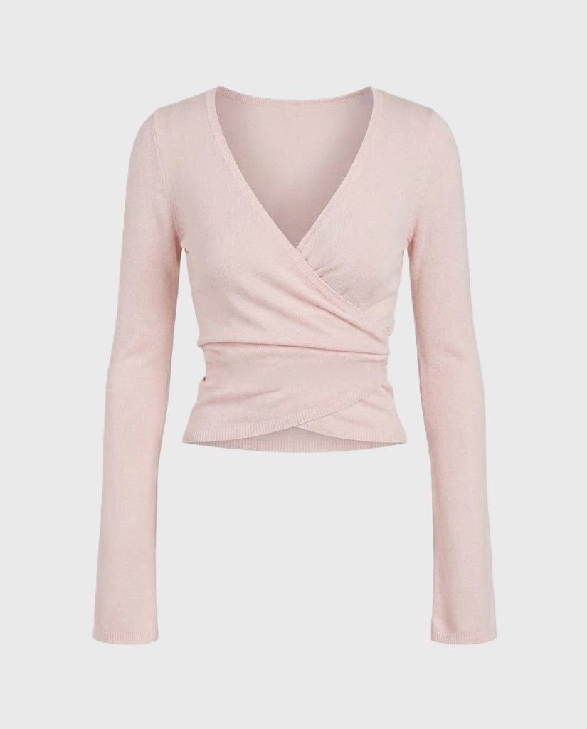 SOLENE | Soft Knit Wrap Top