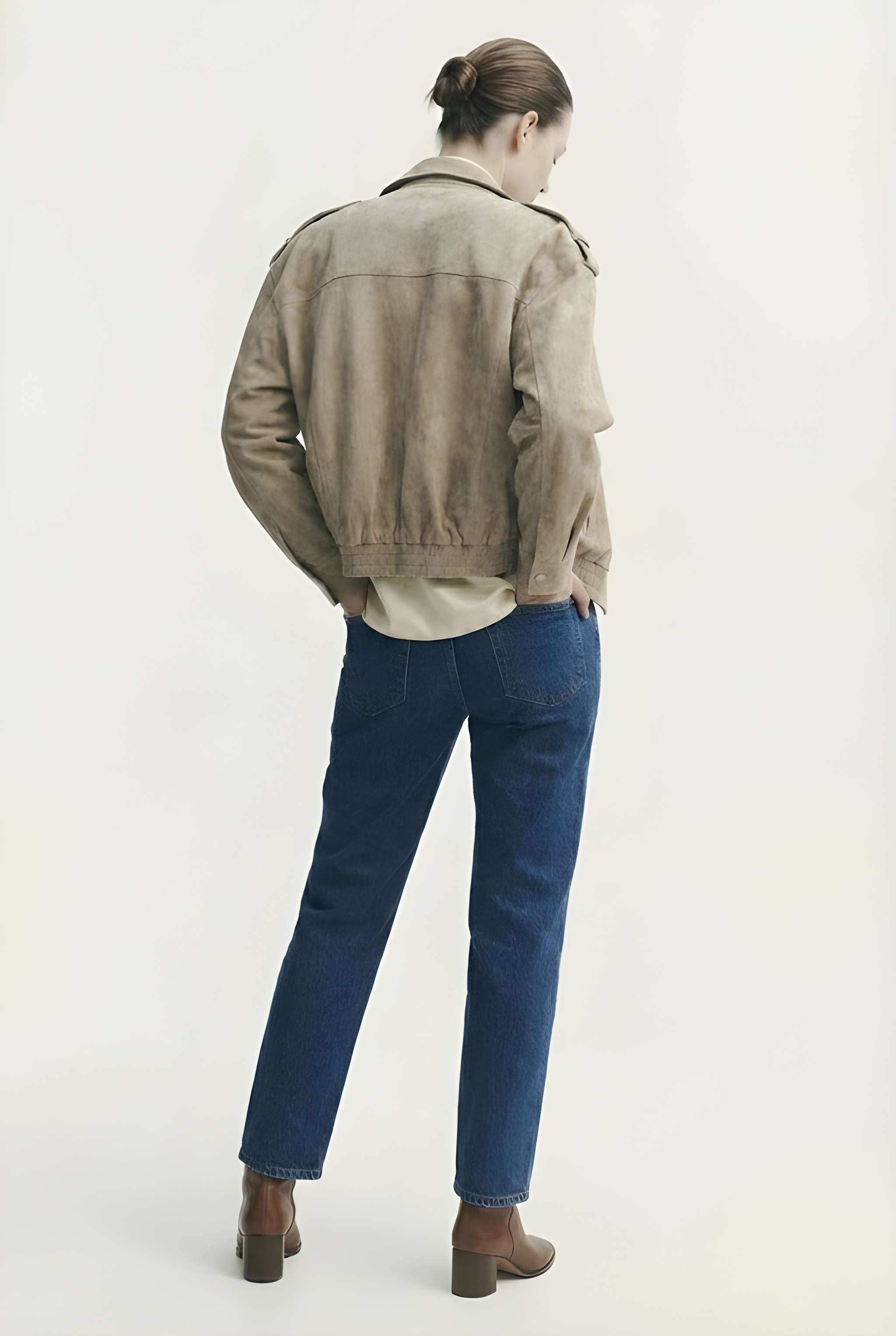 TANYA | Oversized Suede Cargo Jacket