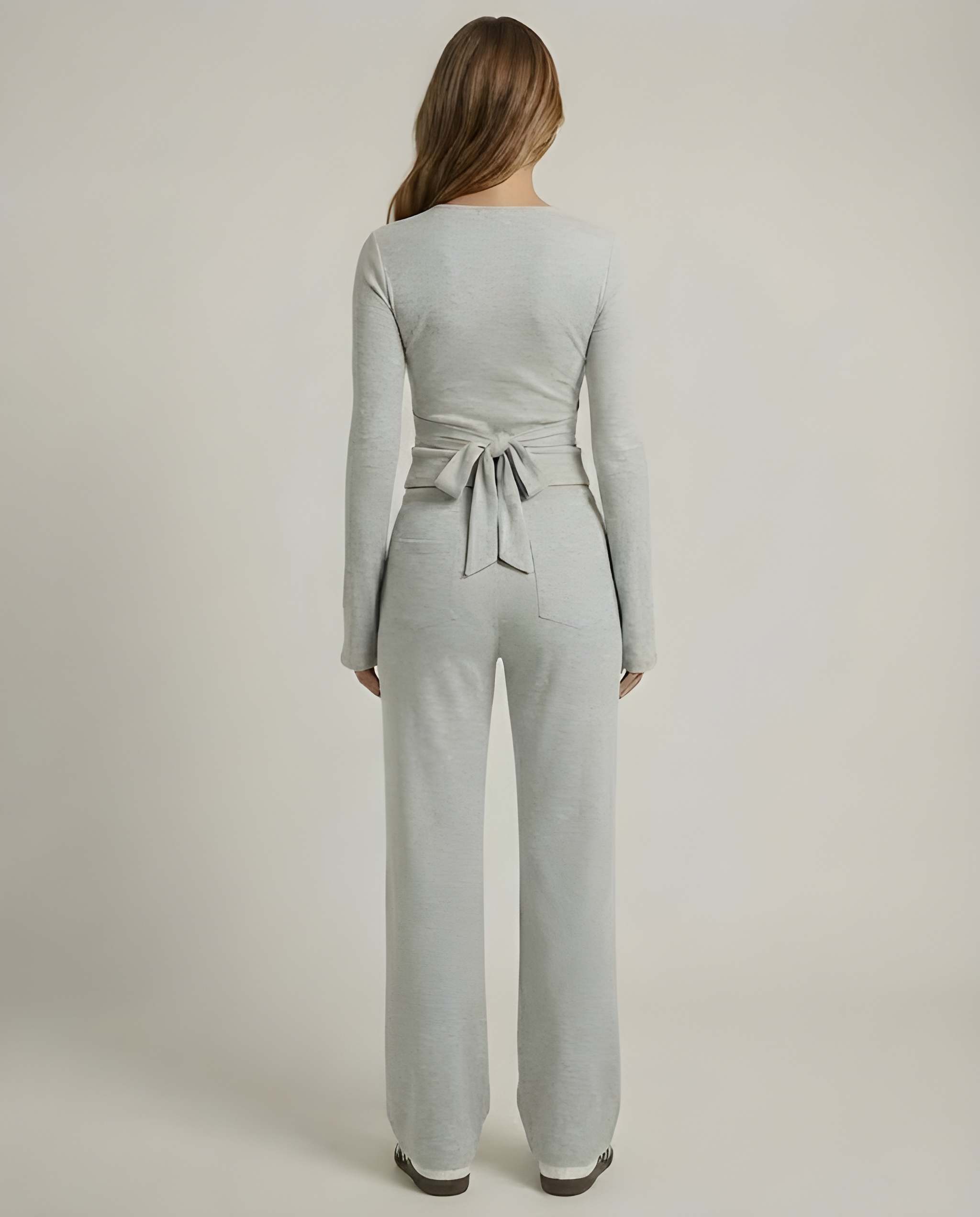 SOLENE | Soft Knit Wrap Top