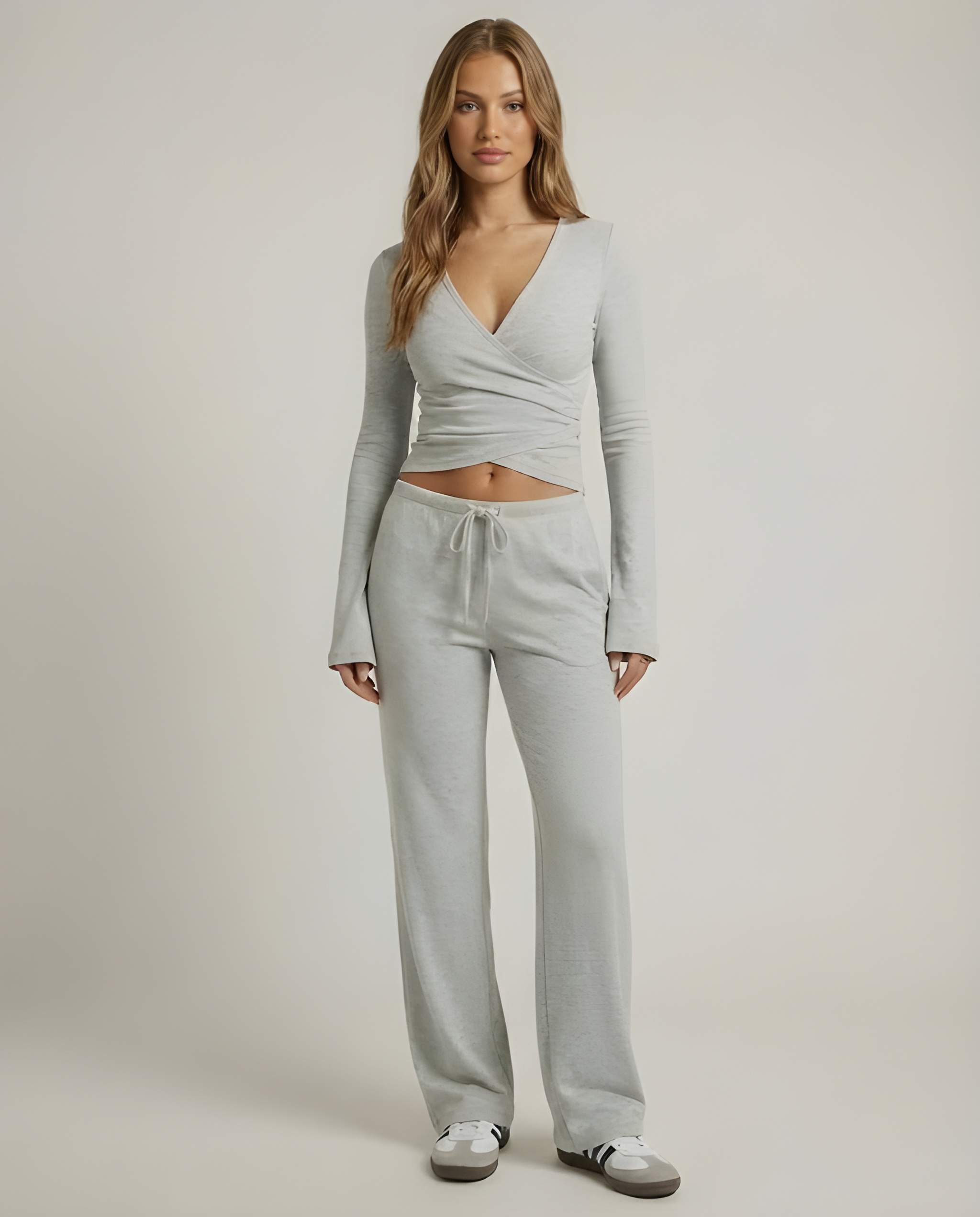SOLENE | Soft Knit Wrap Top