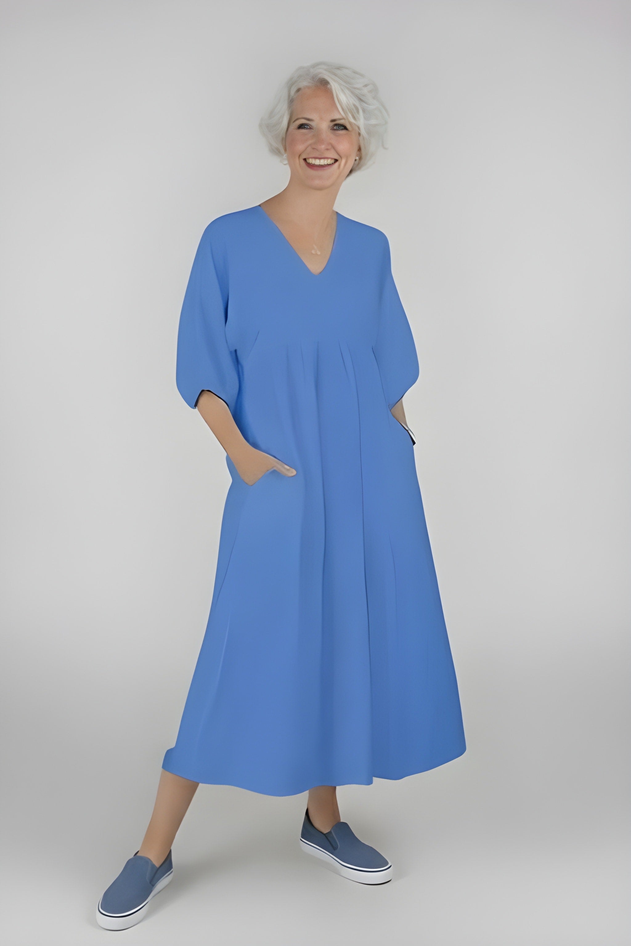 ELORA | Classic Comfort Midi Dress