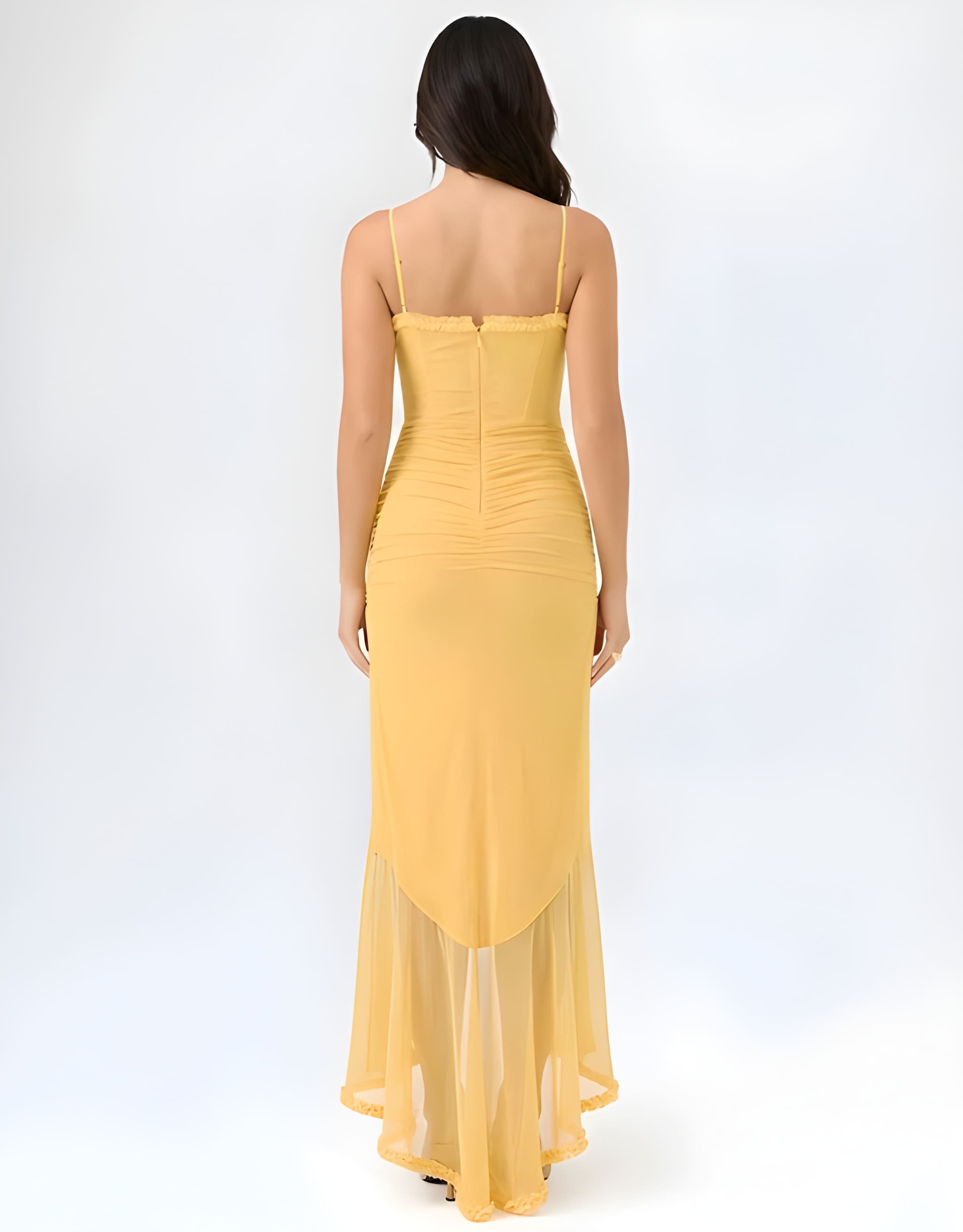 OPHELIA | Ruffle Detail Maxi Dress